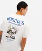 camiseta masculina de algodão estampada off white P