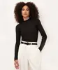 blusa com textura manga longa preto GG