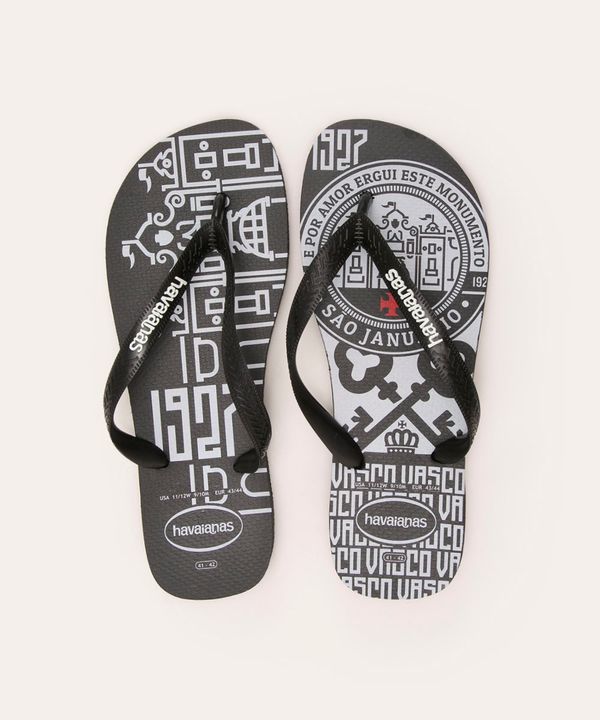 chinelo havaianas vasco da gama preto 39-40