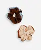 kit de 2 elásticos de cabelo scrunchie feminino acetinado - multicor UNICO