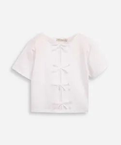 blusa juvenil manga curta lacinhos frente off white 14