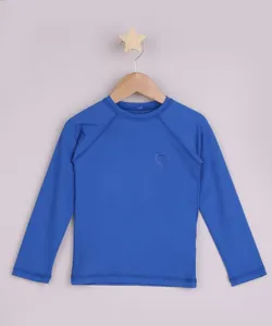 Blusa de Praia Infantil com Proteção UV50+ Azul 6