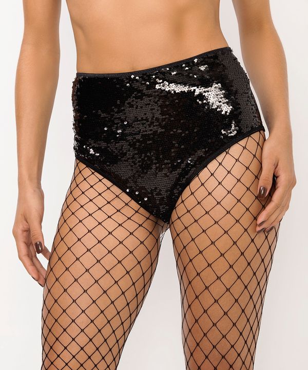 hot pant de paetê preta G