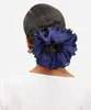 elástico de cabelo scrunchie plissado mindset azul UNICO