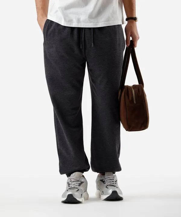 calça masculina jogger moletom cinza P