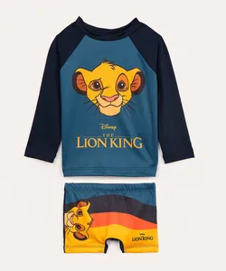 conjunto de praia infantil o rei leão azul marinho 4