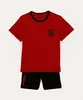 pijama curto de algodão enaldinho vermelho 14