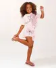 conjunto curto infantil de algodão lilo e stitch rosa 4