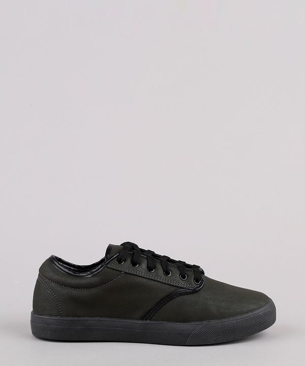 Tênis Masculino Oneself com Recortes Verde Escuro 38