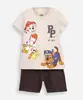 conjunto infantil curto patrulha canina brincando colorido 5