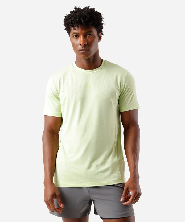 camiseta slim masculina esportiva verde M