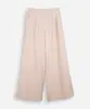 calça wide leg juvenil de alfaiataria bege 14