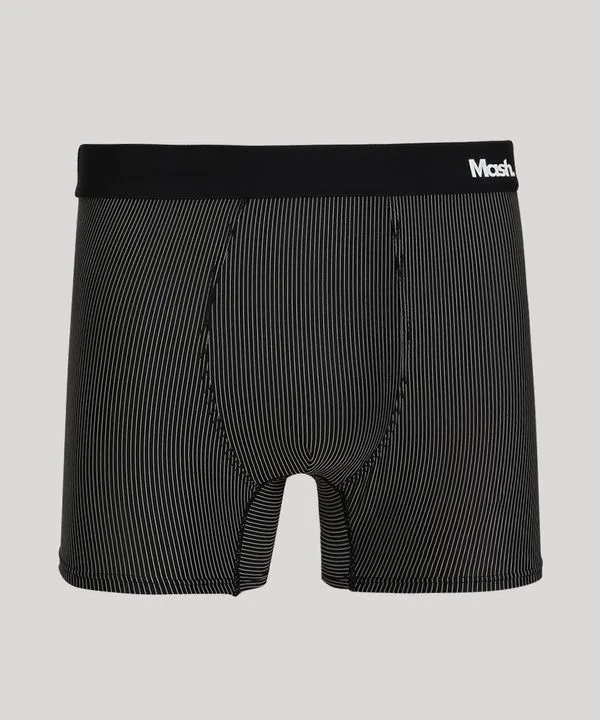 Cueca Masculina Mash Boxer Risca de Giz Preta P