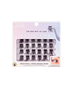 cílios kiss falscara multipack extra drama wisps preto UNICO