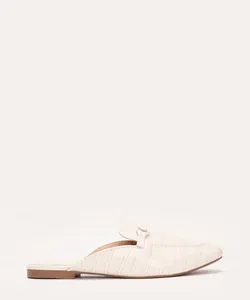 mule croco com bridão via uno off white 38