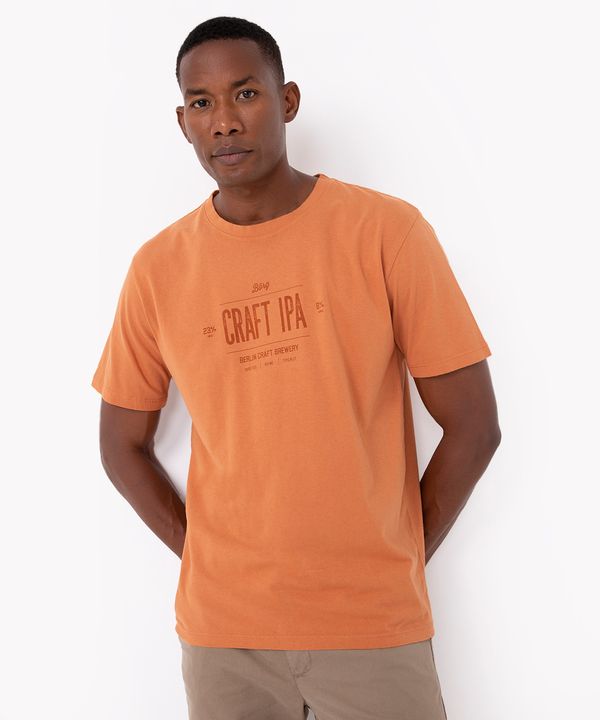 camiseta de algodão craft ipa manga curta laranja escuro XG