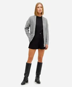 short de alfaiataria feminino texturizado preto 40
