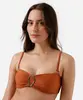 biquíni top meia taça feminino marrom M