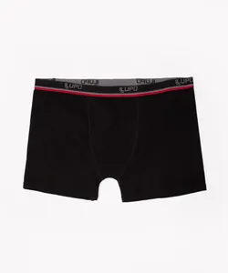 cueca boxer plus size de algodão lupo preta XXG
