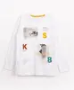 camiseta infantil de malha skate manga longa off White 10