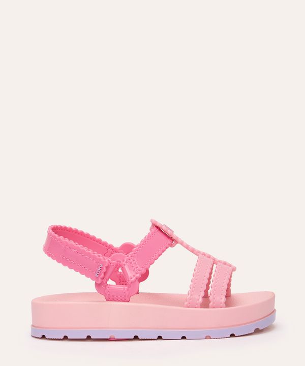 sandália infantil conectadinha zaxy rosa 25