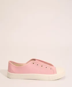 Tênis Feminino com Elástico Moleca Rosa 35