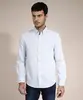 Camisa Comfort Estampada Xadrez Vichy Manga Longa Azul Claro G