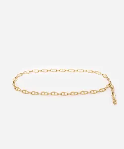 cinto feminino de corrente dourado 105CM