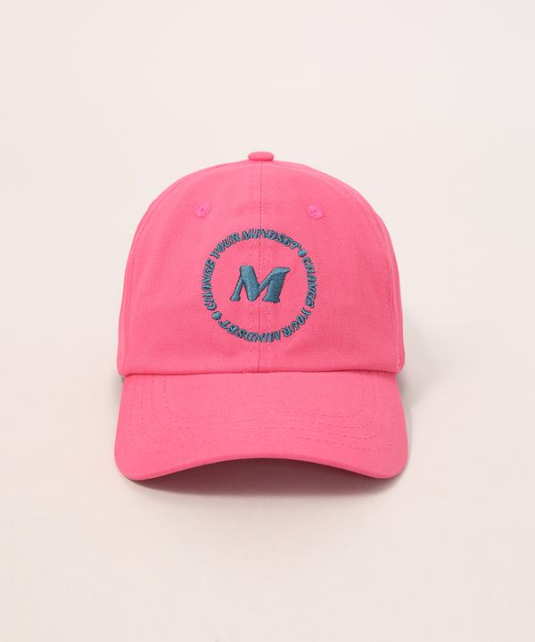 Boné Feminino Aba Curva com Bordado "Change Your Mindset" Pink Único