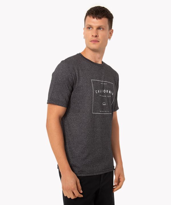 camiseta de malha manga curta califórnia preto M