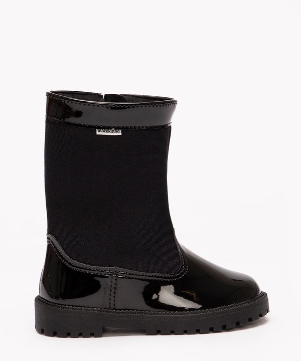 bota infantil cano longo molekinha preto 17