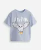 camiseta de algodão infantil harry potter azul 8