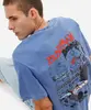 camiseta masculina estonada manga curta super homem azul G