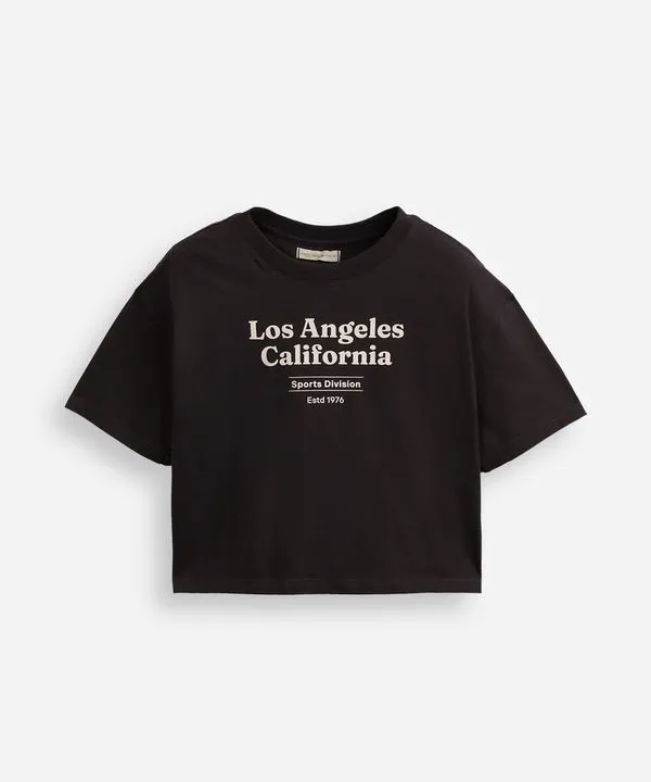 camiseta de algodão juvenil los angeles california cinza 10