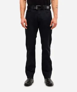 calça reta jeans masculina básica preta 42