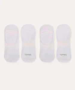 kit 2 pares de meias invisível mash branco 39-44
