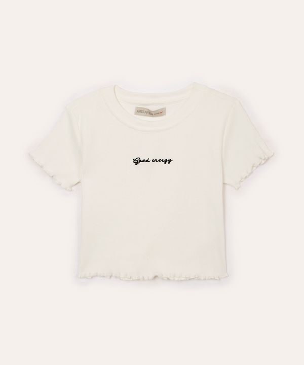 cropped juvenil manga curta good energy off white 10