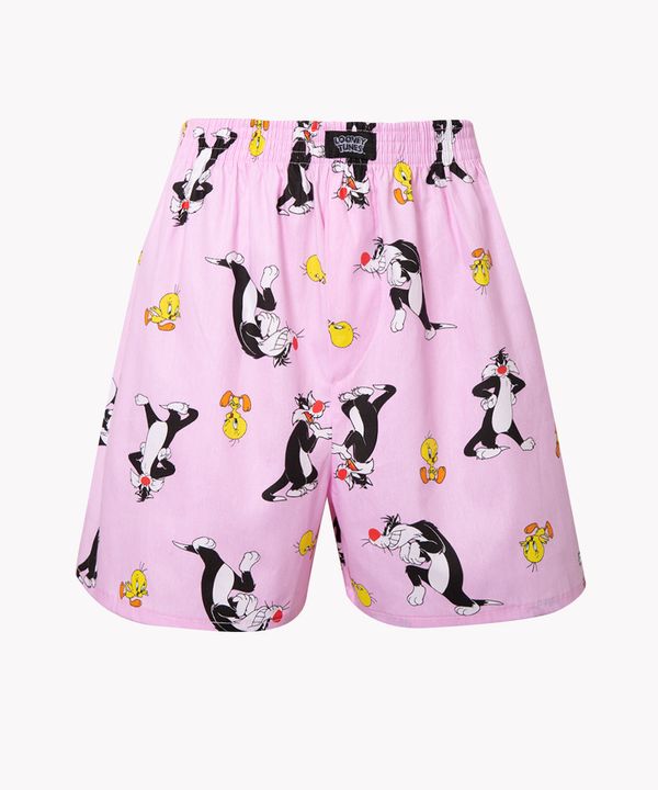 cueca samba canção de algodão looney tunes rosa GG