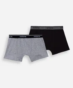 kit de 2 cuecas infantis boxer selene colorido P