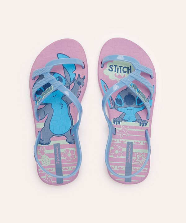 rasteirinha infantil calce fácil stitch lilás 32-33