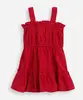 vestido infantil com babados texturizado vinho 2