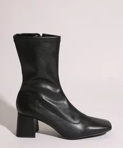 Bota Feminina Cano Médio Salto Grosso Médio Oneself Areia 35