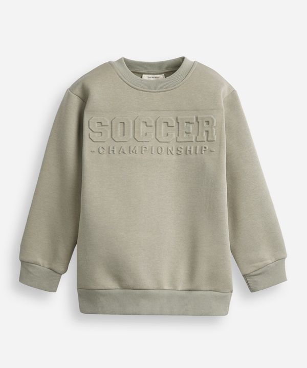 blusão infantil de moletom felpado soccer verde 6