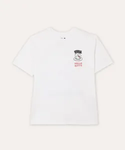 camiseta oversized juvenil hello kitty off white 10