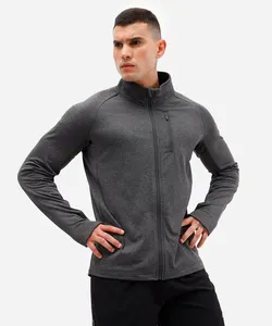 jaqueta masculina esportiva gola alta cinza P