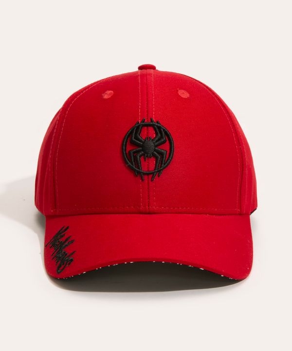 boné aba curva miles morales marvel o poder é nosso vermelho Único