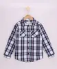 Camisa Infantil Estampada Xadrez com Bolso Manga Longa Preta 4