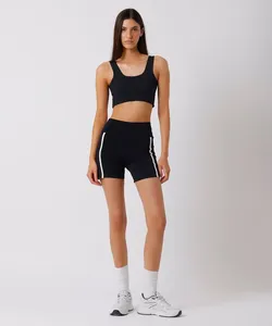 bermuda biker feminina com bolso mindset sport preta G