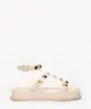 rasteirinha flatform com tachas oneself off white 35