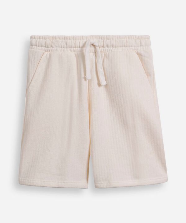 bermuda infantil em tricot off white 6